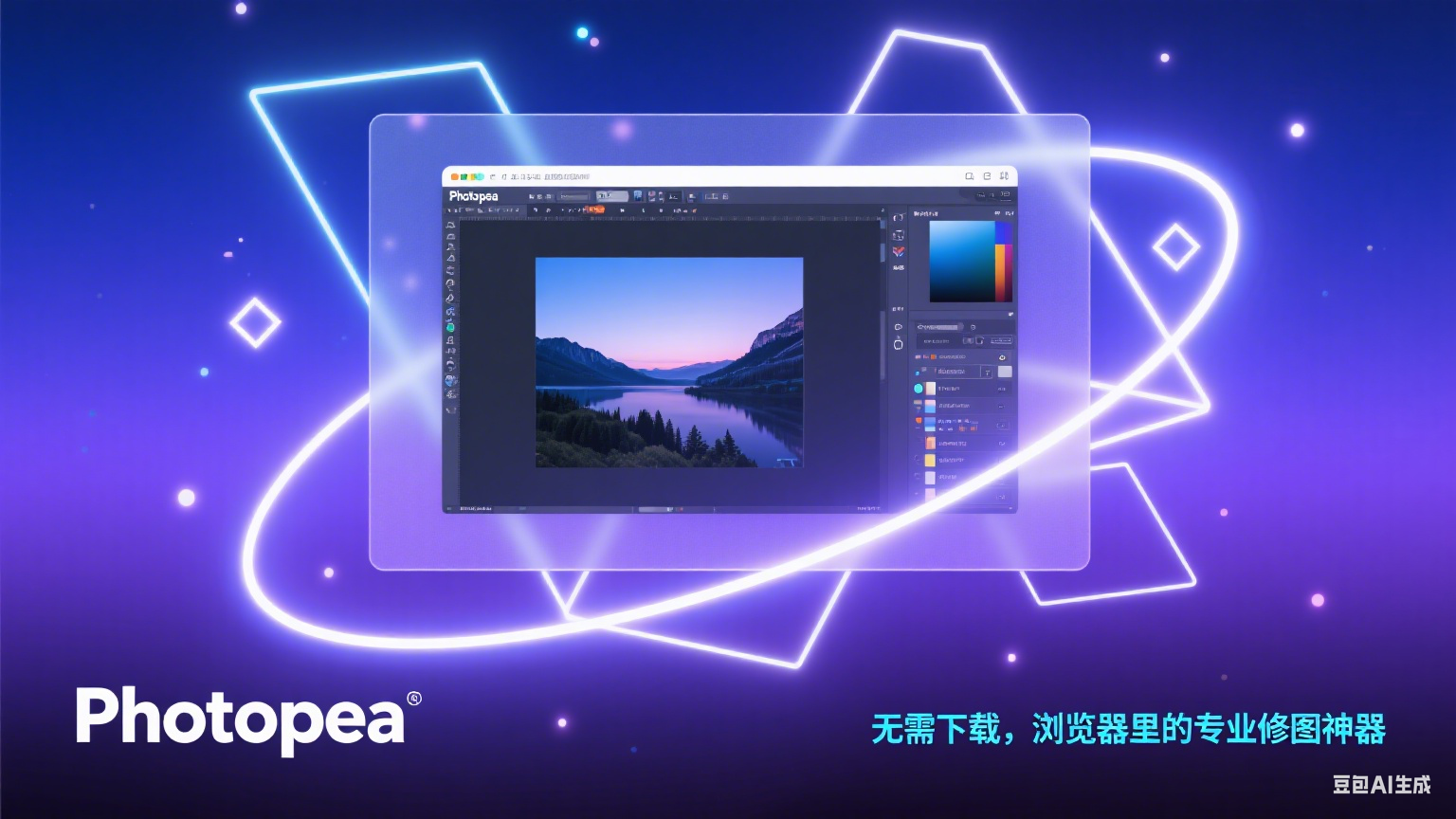 无需下载！浏览器里的「专业修图神器」——Photopea